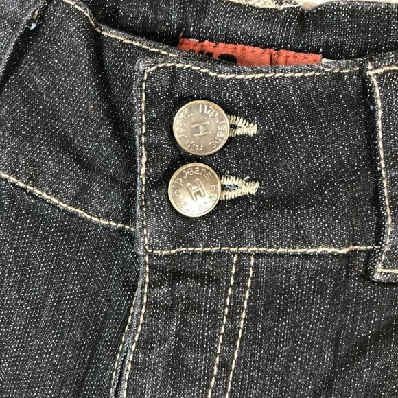 Hip Jeans Size 12 Black Distressed Bermuda Shorts - Picture 3 of 8